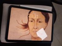 CS2349/2026 Ipad blu con cover a quadretti